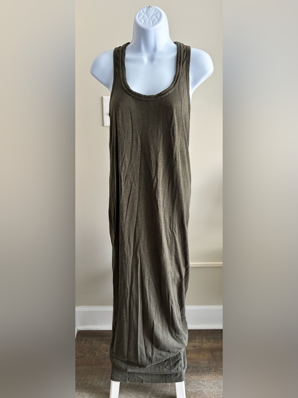 Lilla P Olive Green Maxi Dress